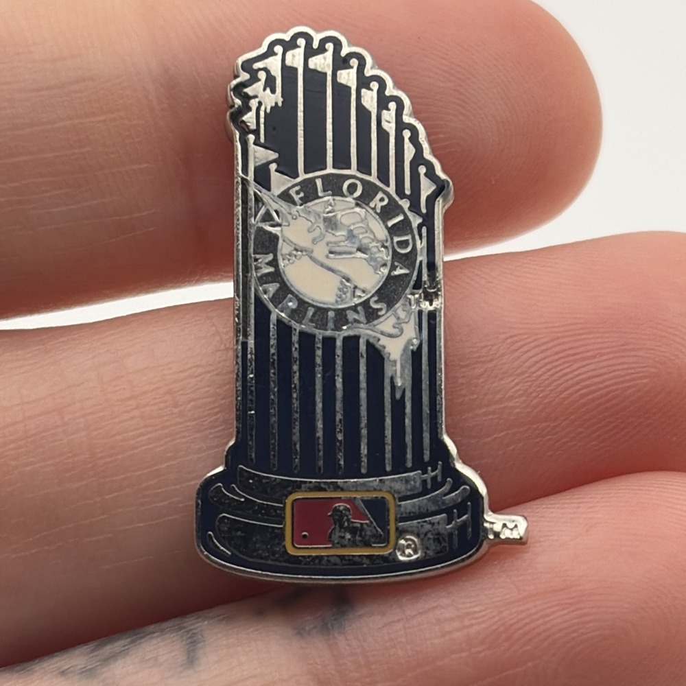 MLB Florida Marlins‎ World Series Championship Trophy Lapel Pin Aminco Baseball